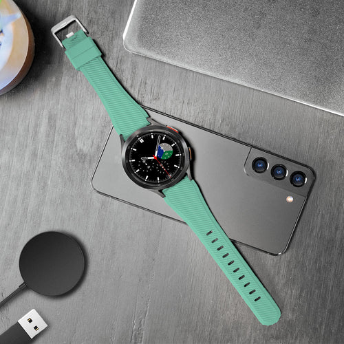 Amazfit Active twill siliconen bandje (aqua)