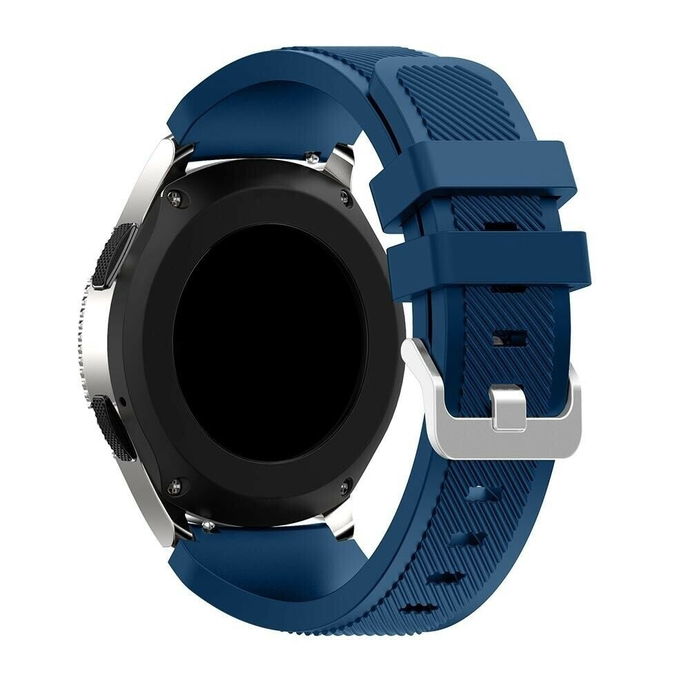Fossil Gen 4 Explorist (HR) Silicone Strap (Dark Blue)
