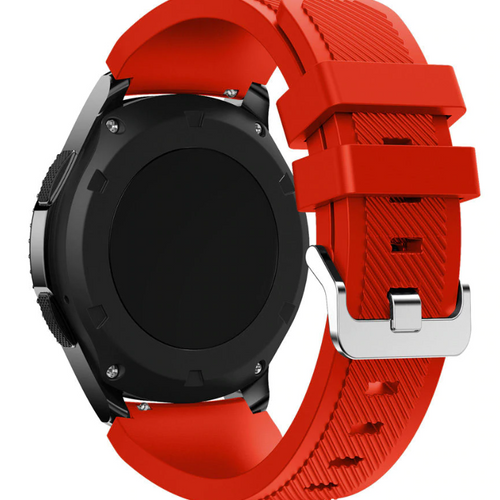 Huawei Watch Ultimate twill siliconen bandje (rood)