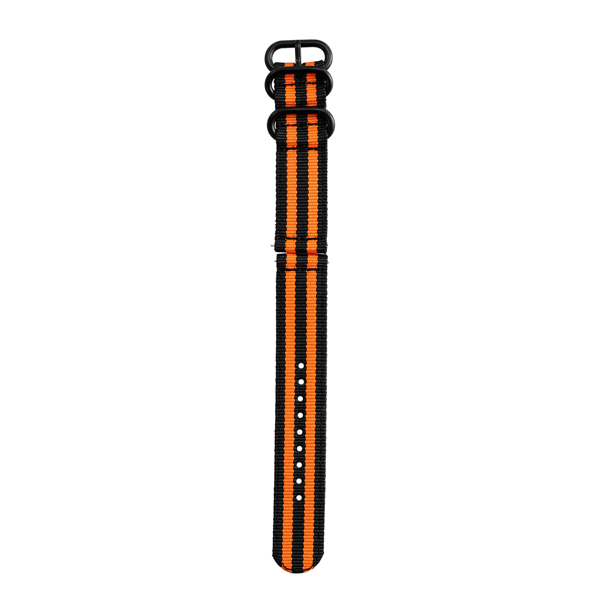 Polar Grit X Nylonarmband mit Schnallenverschluss (Schwarz/Orange)