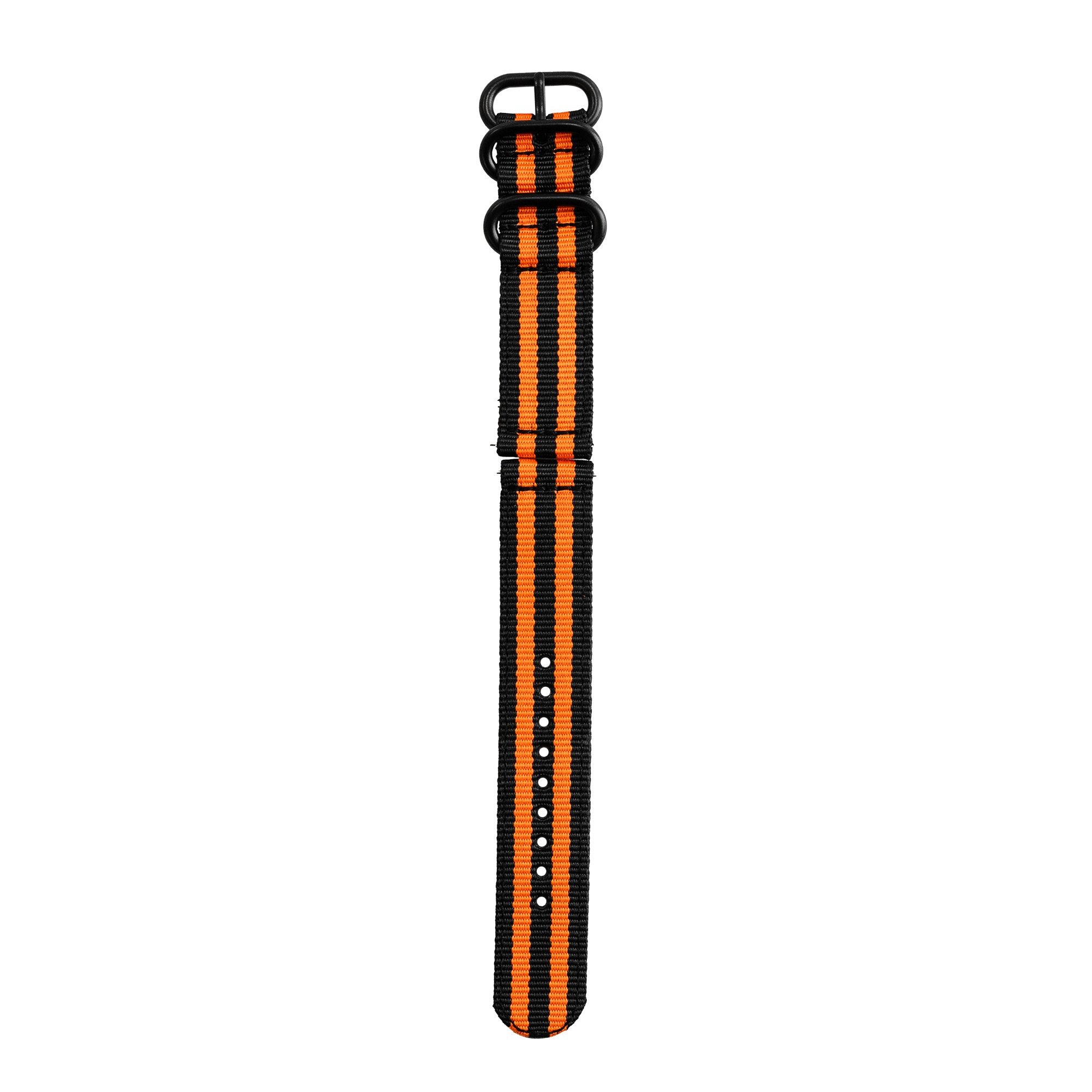 Correa nylon con hebilla Samsung Galaxy Watch 4 - 44mm (negro/naranja)