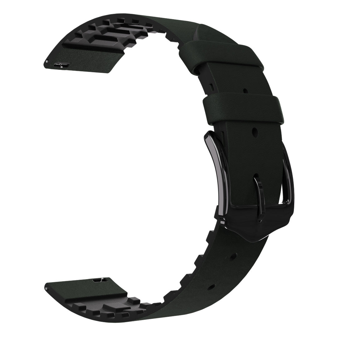 Samsung Galaxy Watch 5 40mm Silicone/Leather Strap (Green)