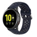 Samsung Galaxy Watch Active / Active 2 Silikonarmband mit Löchern (Dunkelblau)