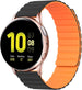 Samsung Galaxy Watch Active Magnetic Silicone Strap (Black/Orange)