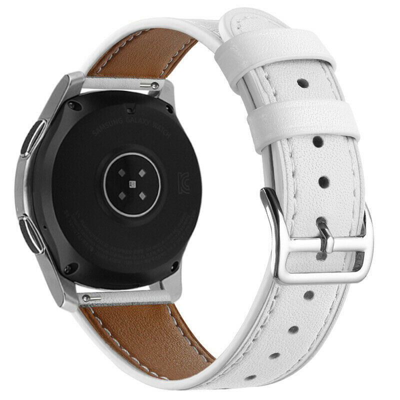 Correa reloj cuero moderno 20mm - universal (blanco)