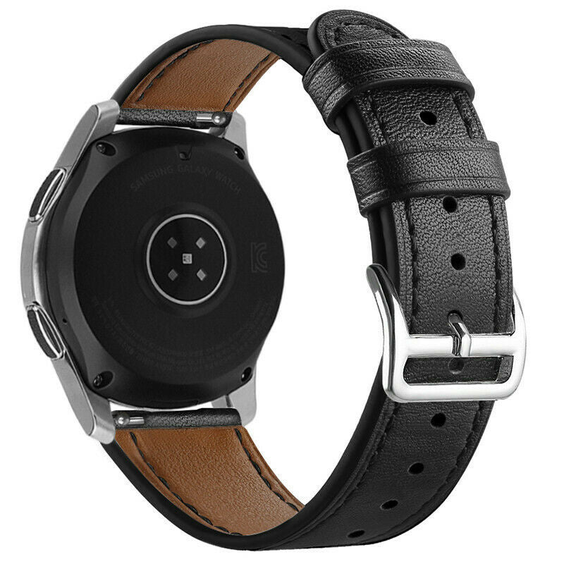 Correa reloj cuero moderno 20mm - universal (negro)
