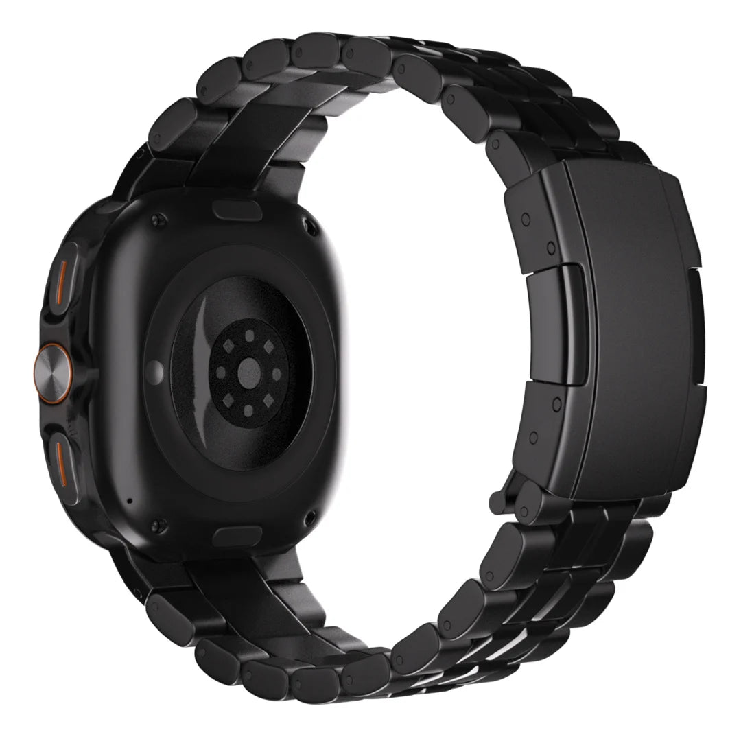 Samsung Galaxy Watch Ultra 'square' titanium band (zwart)