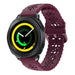 Samsung Gear Sport Silikonarmband mit Muster (Weinrot)