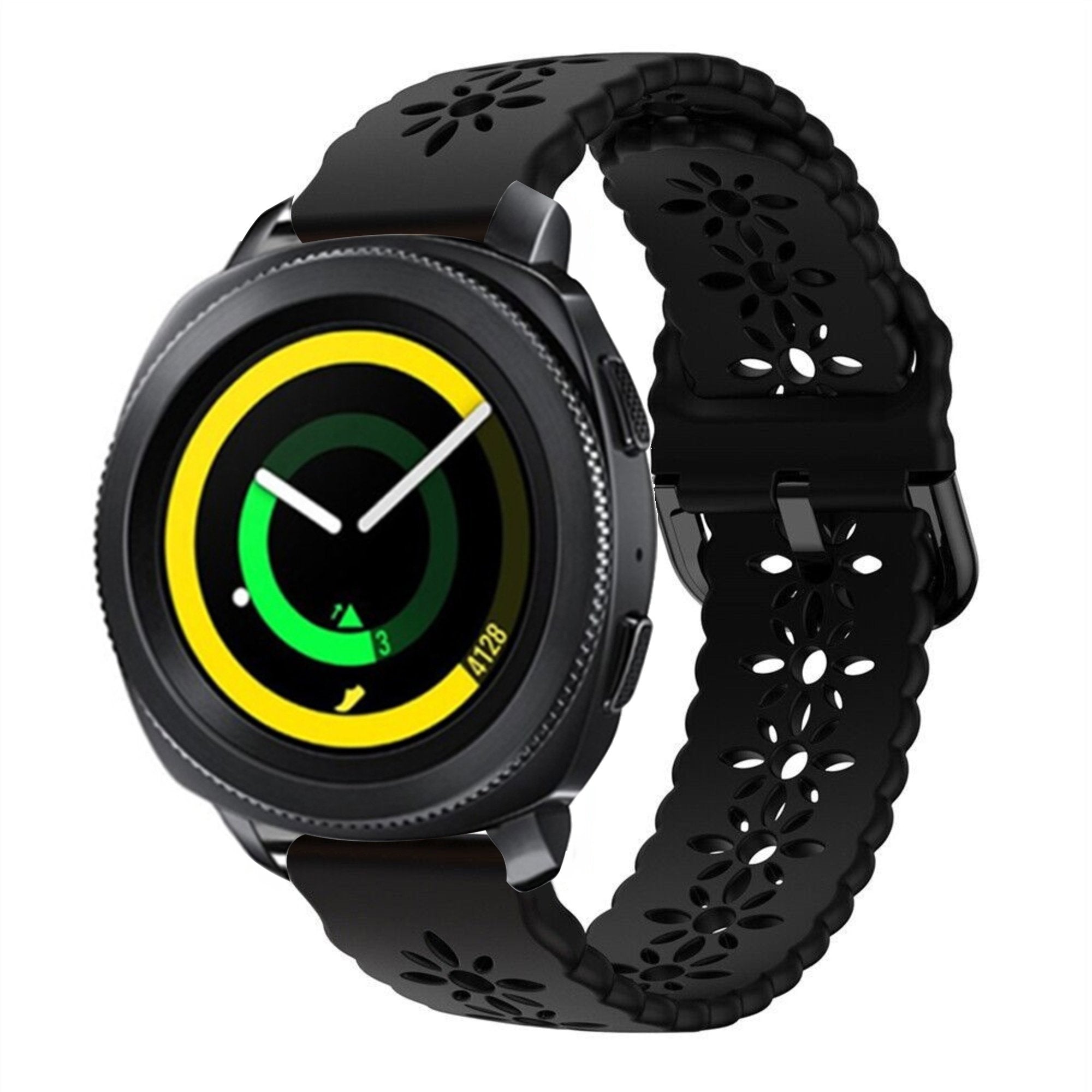 samsung-gear-sport-siliconen-bandje-patroon-zwart