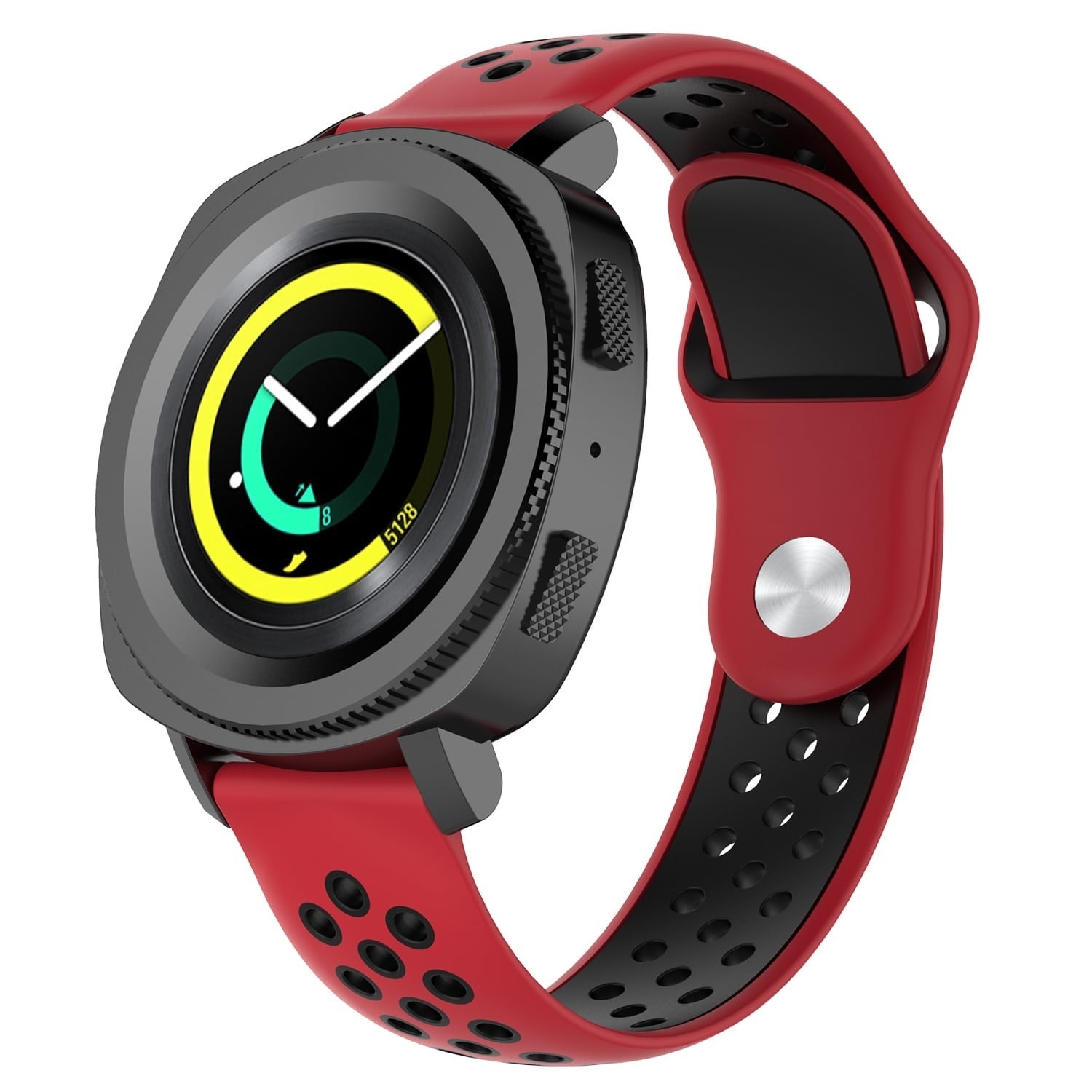 samsung-gear-sport-siliconen-bandje-rood-zwart