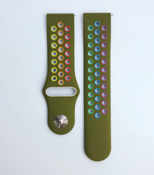 Withings ScanWatch Nova Sport Strap (Dark Green/Colourful)