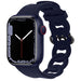Apple Watch Silicone Chain Strap (Dark Blue)