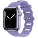 Bracelet silicone chaîne Apple Watch (lilas)