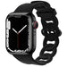 Bracelet silicone chaîne Apple Watch (noir)