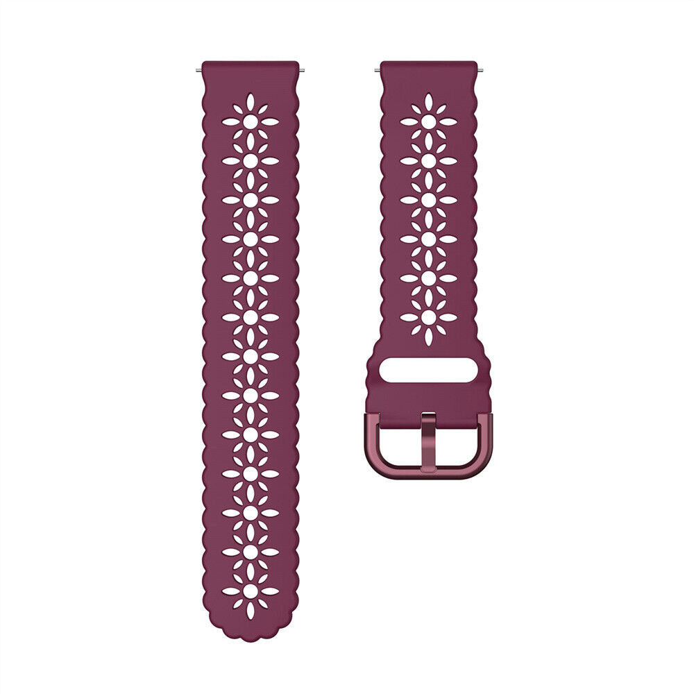 Amazfit GTR Mini Patterned Silicone Strap (Wine Red)