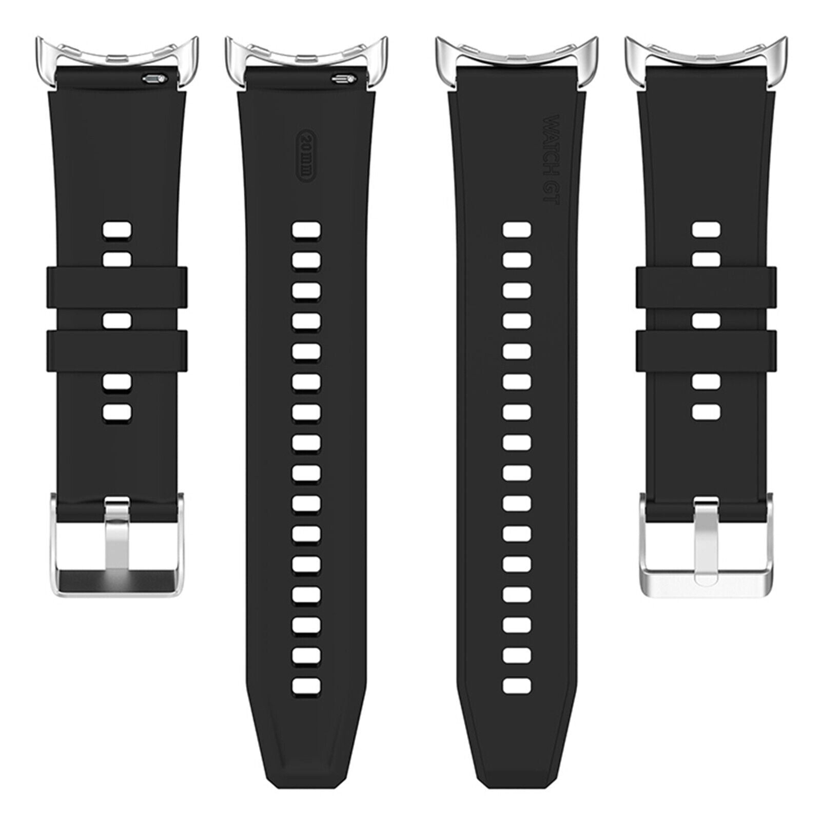 Google Pixel Watch 4 - 41mm Silicone Strap (Black)