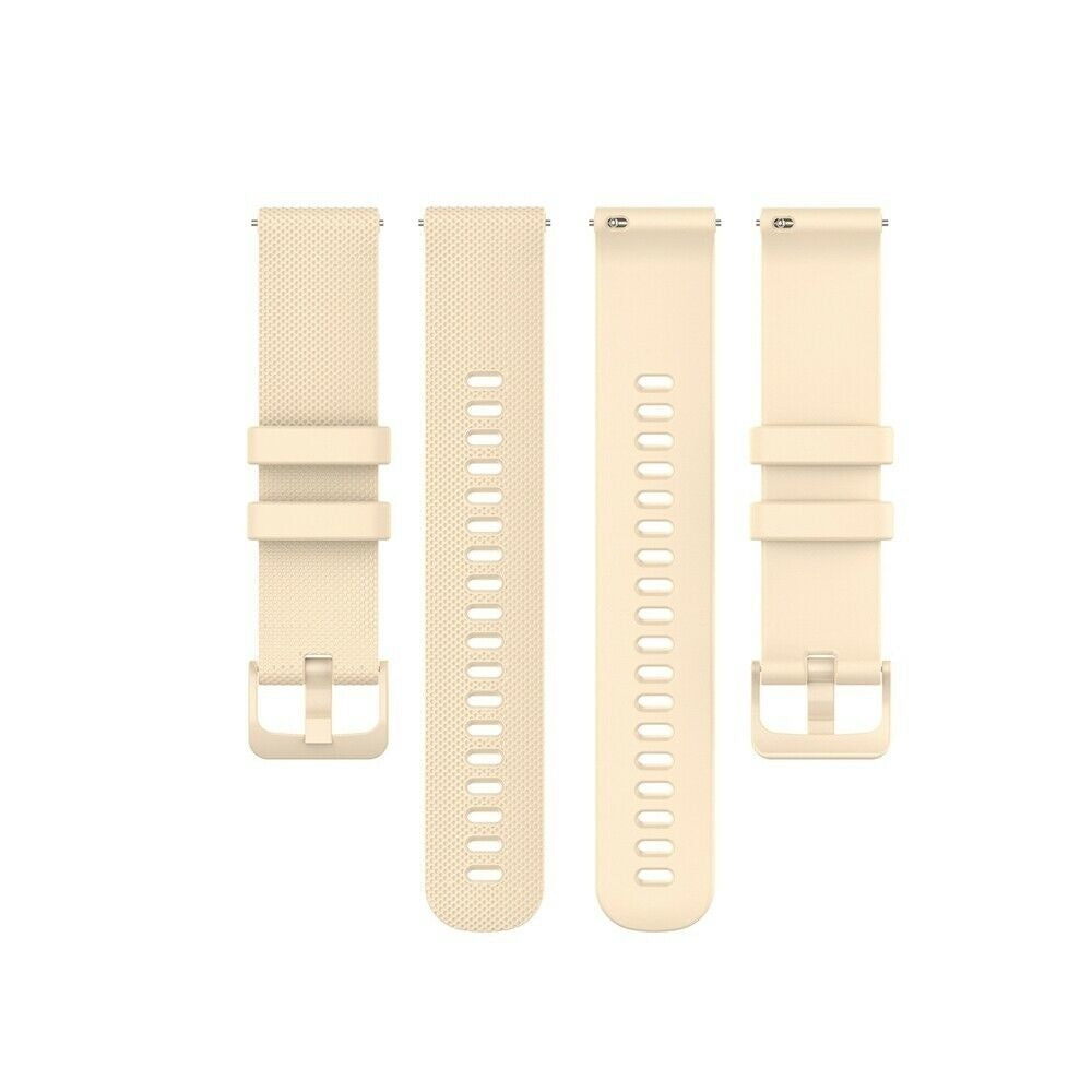 Correa reloj silicona premium 22mm - universal (beige)
