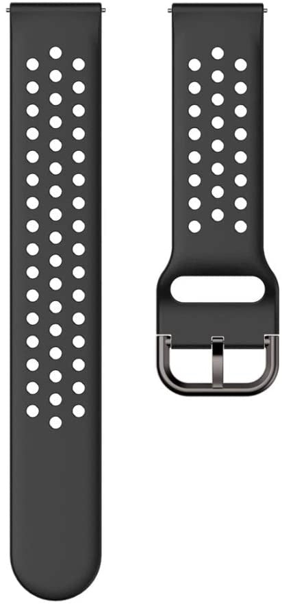 Correa silicona respirable Fossil Gen 4 Explorist HR (negro)