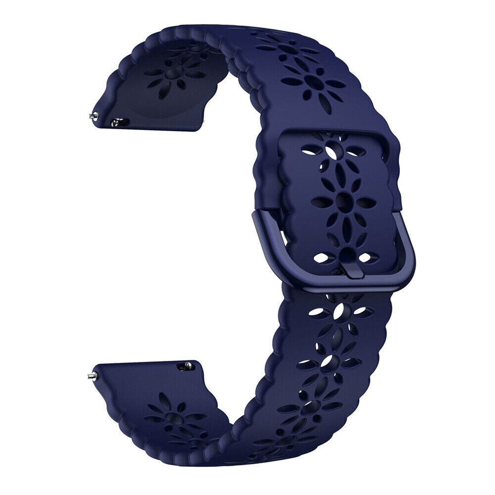 Coros Apex 2 Patterned Silicone Strap (Dark Blue)