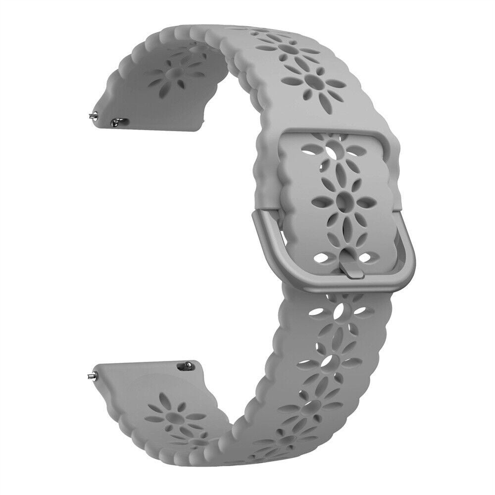 Withings Steel HR - 40mm Patterned Silicone Strap (Grey)