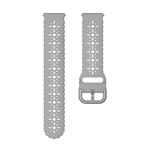 Bracelet de silicone avec relief Withings Steel HR Sport (gris)