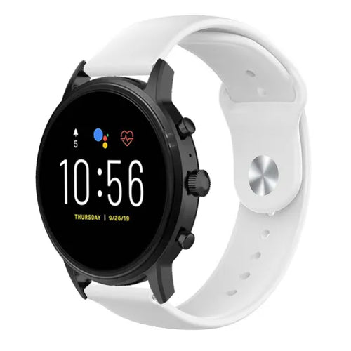 Bracelet sport Fossil Gen 4 Explorist HR (blanc)