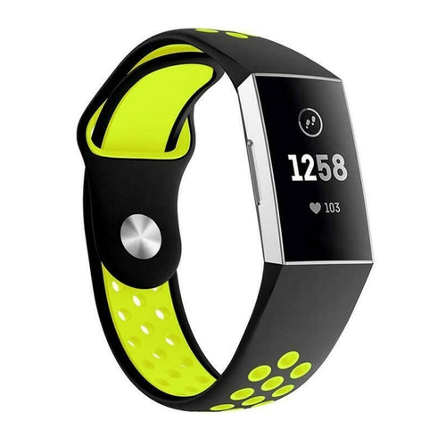 silikon-armband-gelb-schwarz-fitbit-charge-4
