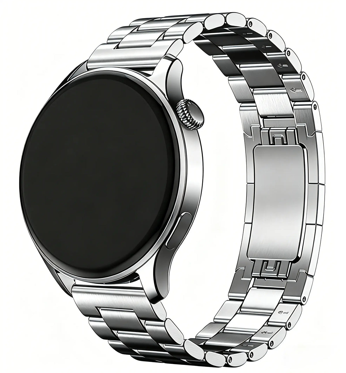 Amazfit Active Max One Push' Steel Strap (Silver)