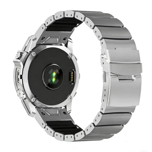 Garmin D2 Mach 1 Pro Titan Hybridarmband (Silber)