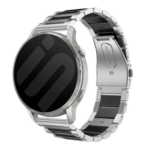 Garmin Forerunner 70 Stahlarmband (Silber/Schwarz)