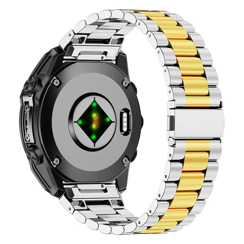 Garmin Fenix 5s/6s Premium Steel Strap (Silver/Gold)