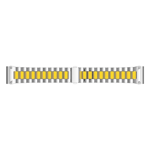 Bracelet acier premium Garmin Descent MK2S (argent/or)