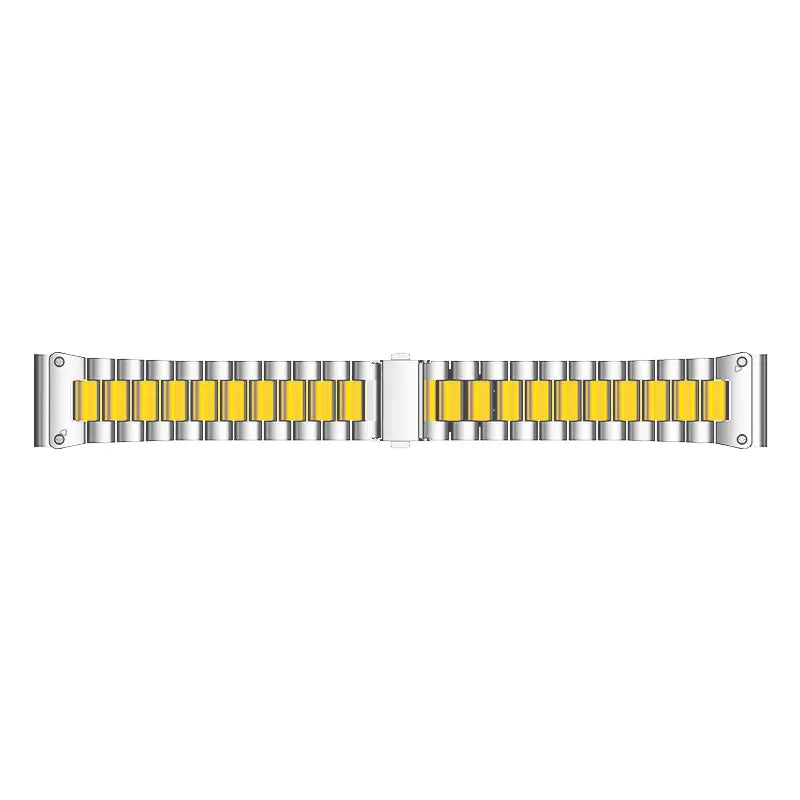 Bracelet acier premium Garmin Descent MK2S (argent/or)