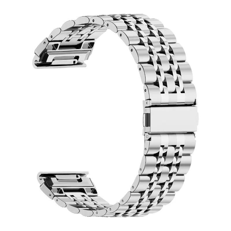 Garmin Instinct 2x Premium '7 Bead' Stahlarmband (Silber)
