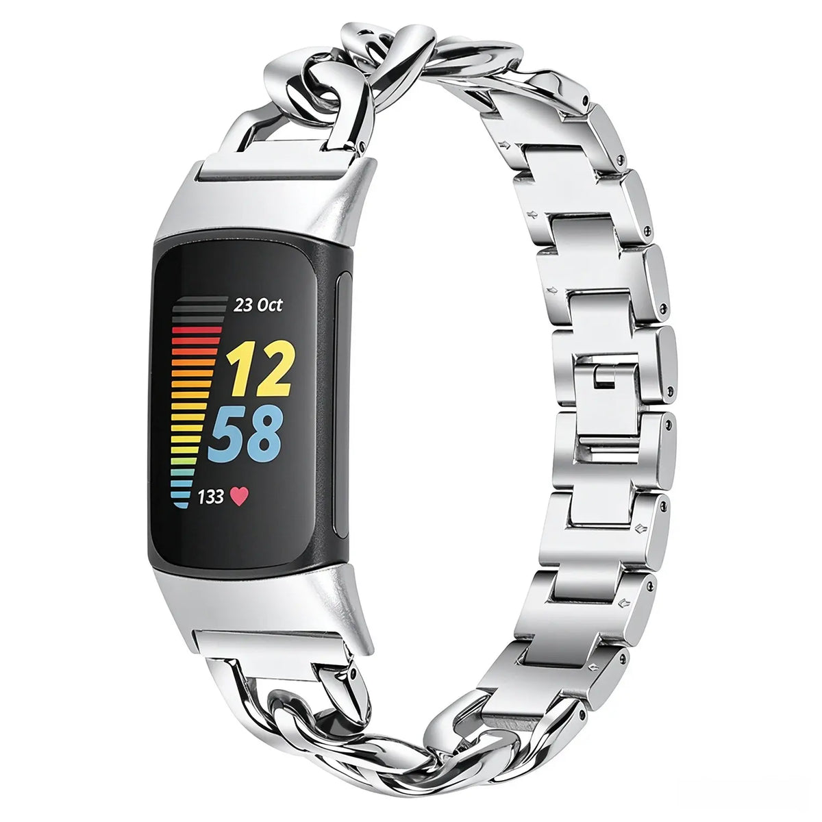 Steel Chain Strap, silver