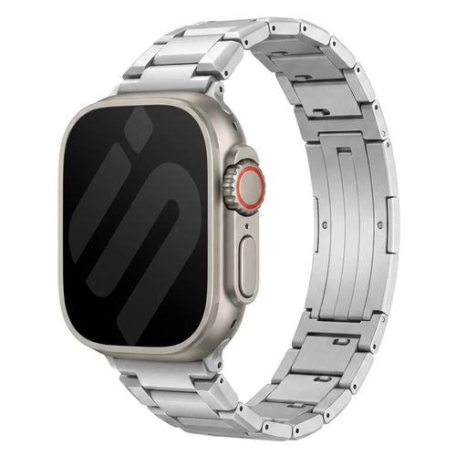 Bracelet titane raffiné Apple Watch (argent)