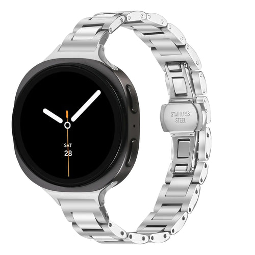 Samsung Galaxy Watch 8 - 40mm Slimfit Stahlarmband (Silber)