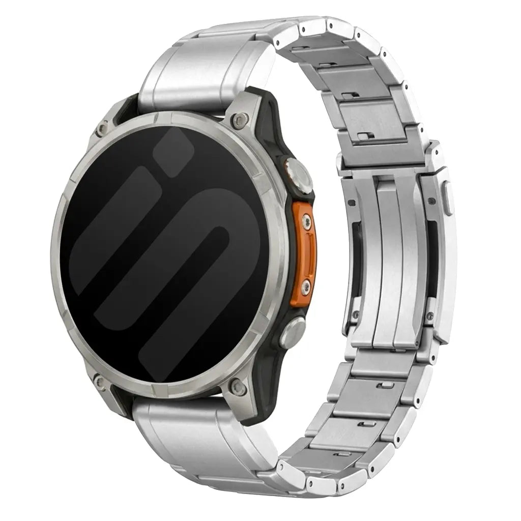 Garmin Forerunner 955 Adjustable Titanium Strap (Silver)