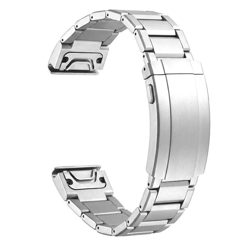 Garmin Forerunner 955 Adjustable Titanium Strap (Silver)