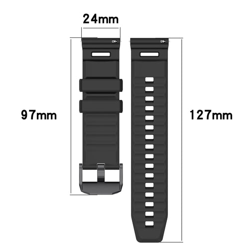 Coros Apex 4 - 46mm Silicone Strap (Dark Blue)