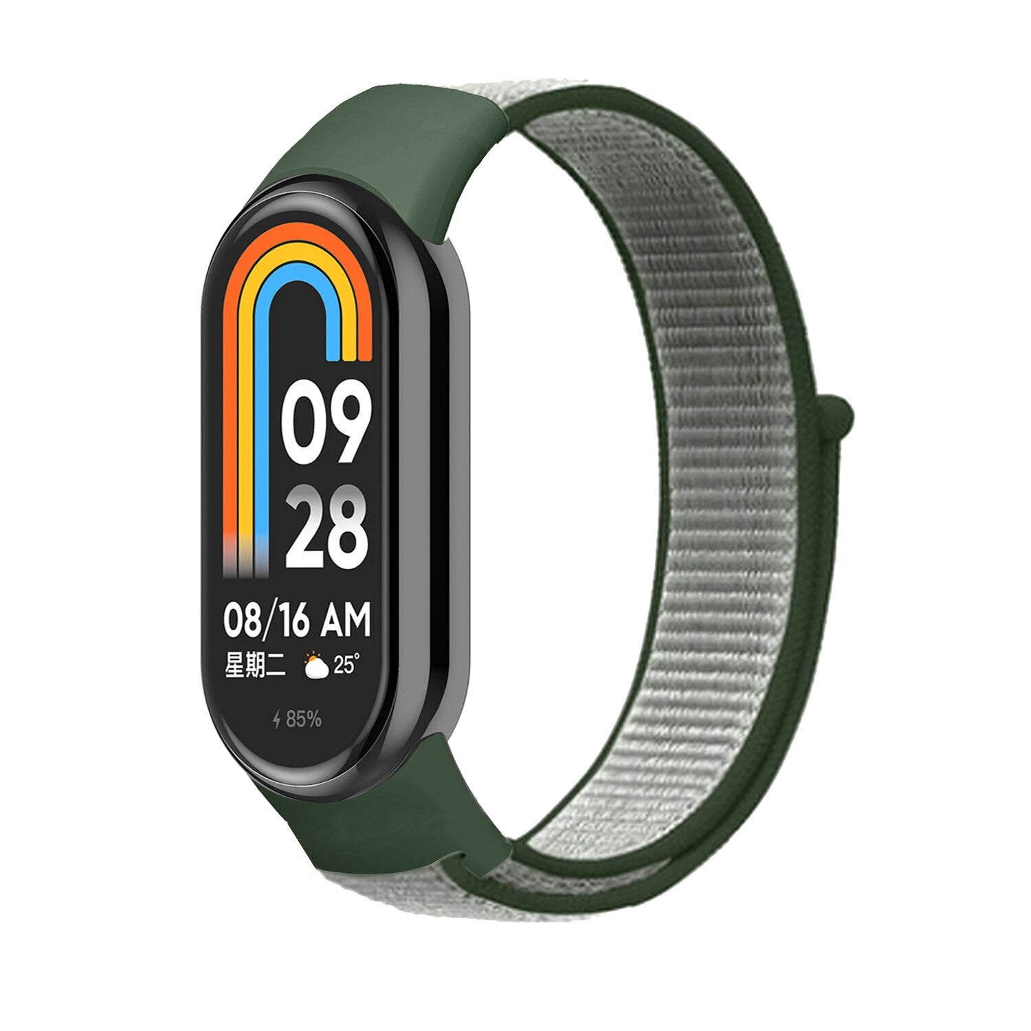 Correa nylon Xiaomi Smart Band 8 (verde oliva)