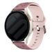 Samsung Galaxy Watch FE Flower Silicone Strap (Smoke Purple/Light Pink)