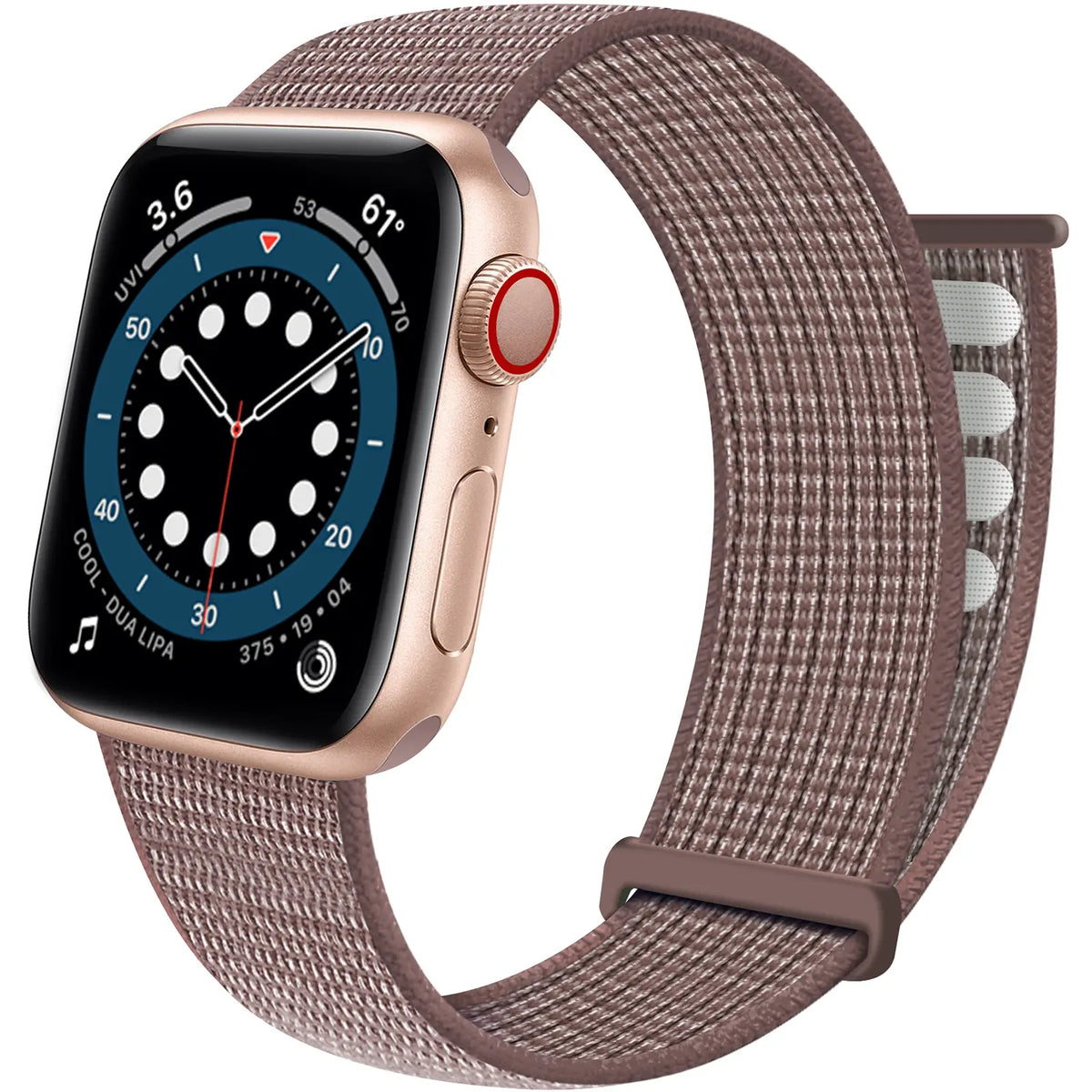 Apple Watch Nylon Loop Strap (Smoke Purple)