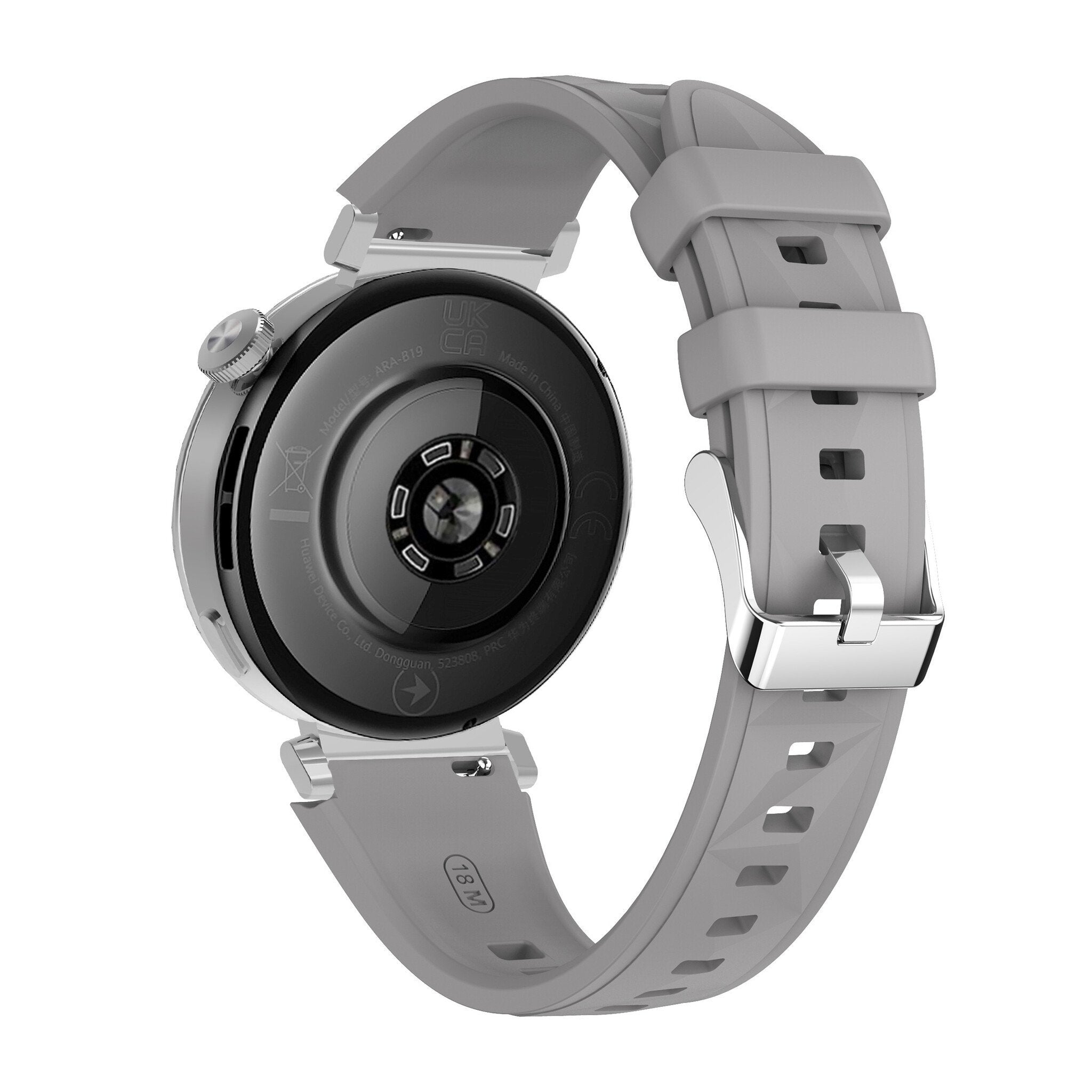 Huawei Watch GT 5 - 41mm premium silicone band (donkergrijs)