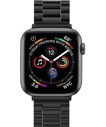 Spigen Correa acero inoxidable Modern Fit Apple Watch 42-44-45mm (negro)