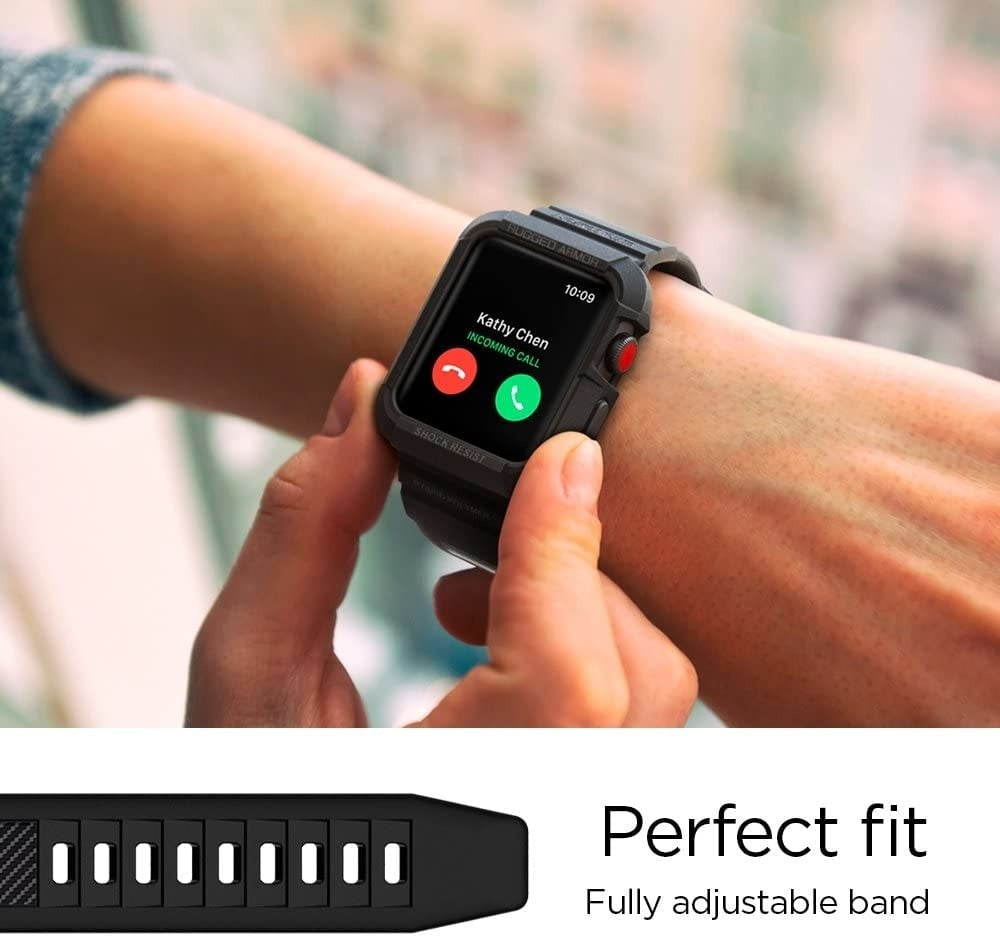 Spigen Correa Apple Watch Rugged Armor Pro (negro)