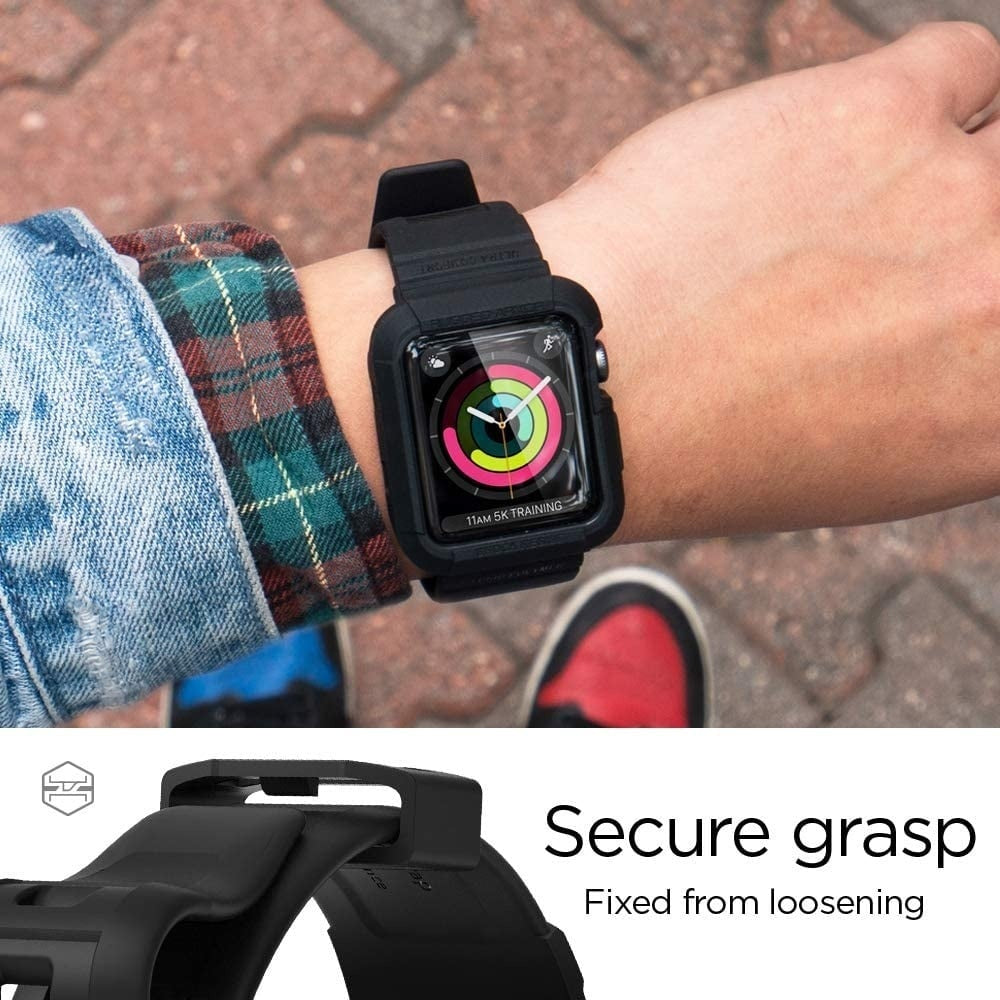 Spigen Correa Apple Watch Rugged Armor Pro (negro)