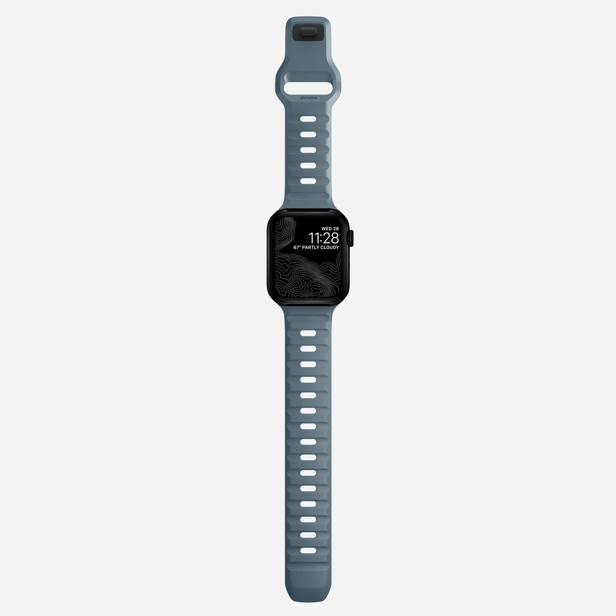 Nomad Sport Apple Watch Silikonarmband (Marineblau)