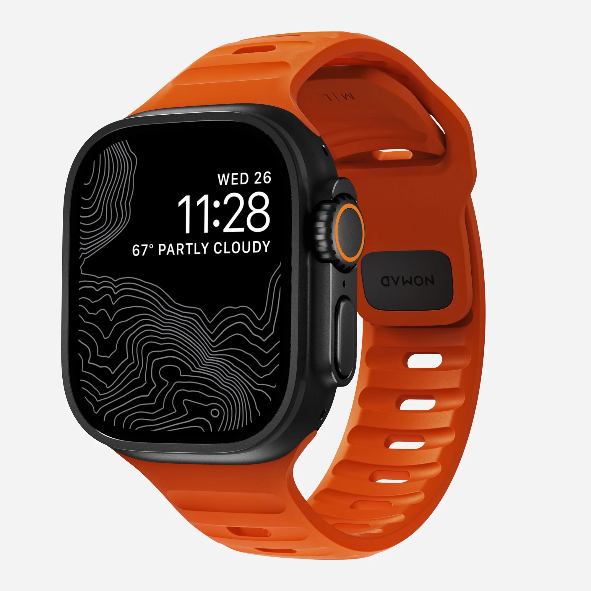 Nomad Sport Apple Watch Silikonarmband (Ultra Orange)