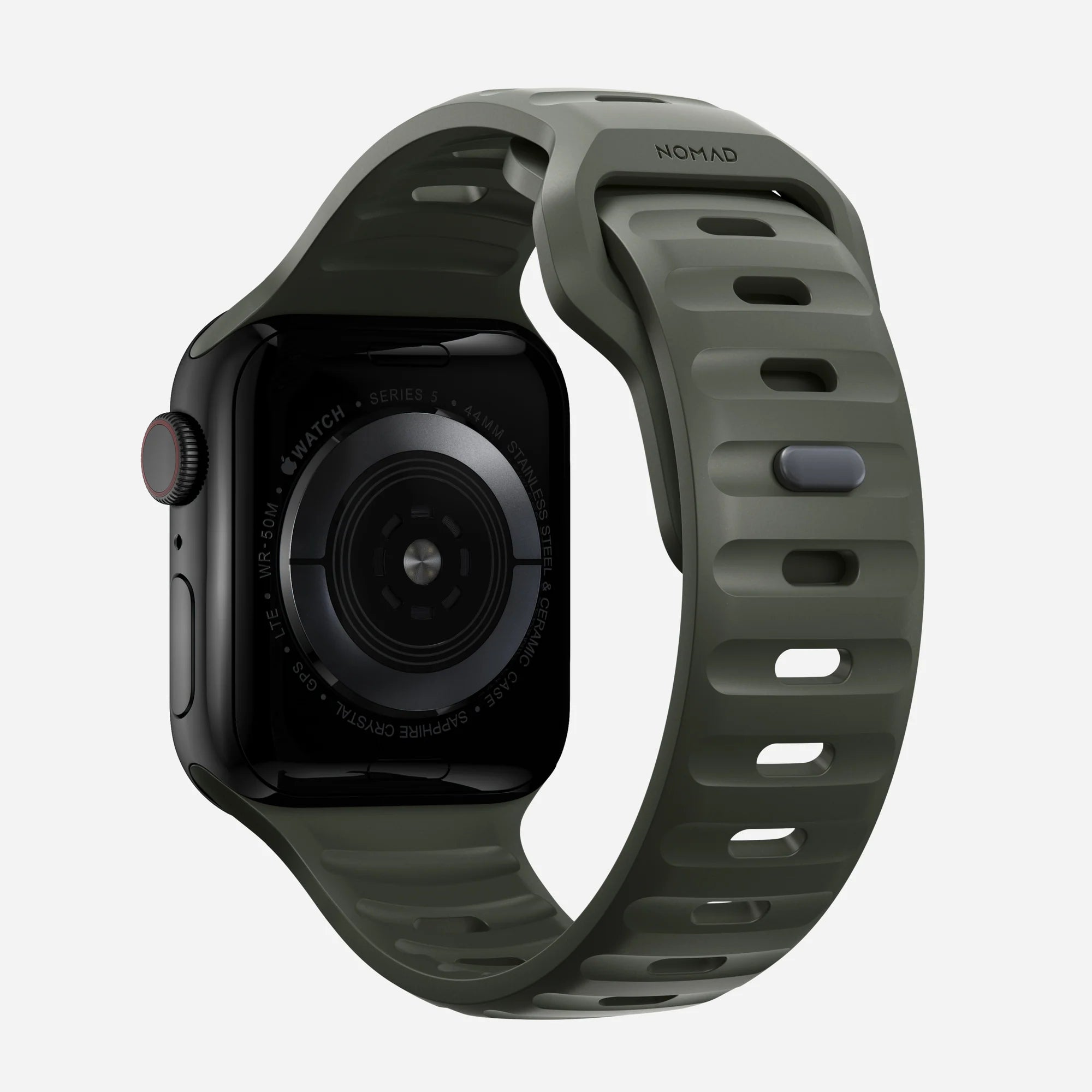 Nomad Sport Apple Watch Silikonarmband (Ash Green)